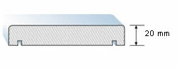Technische Skizze - Mauerabdeckungen Helopal CLASSIC